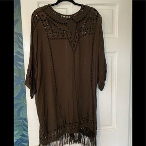Isabel marant Etoile tunic with fine fringe detail